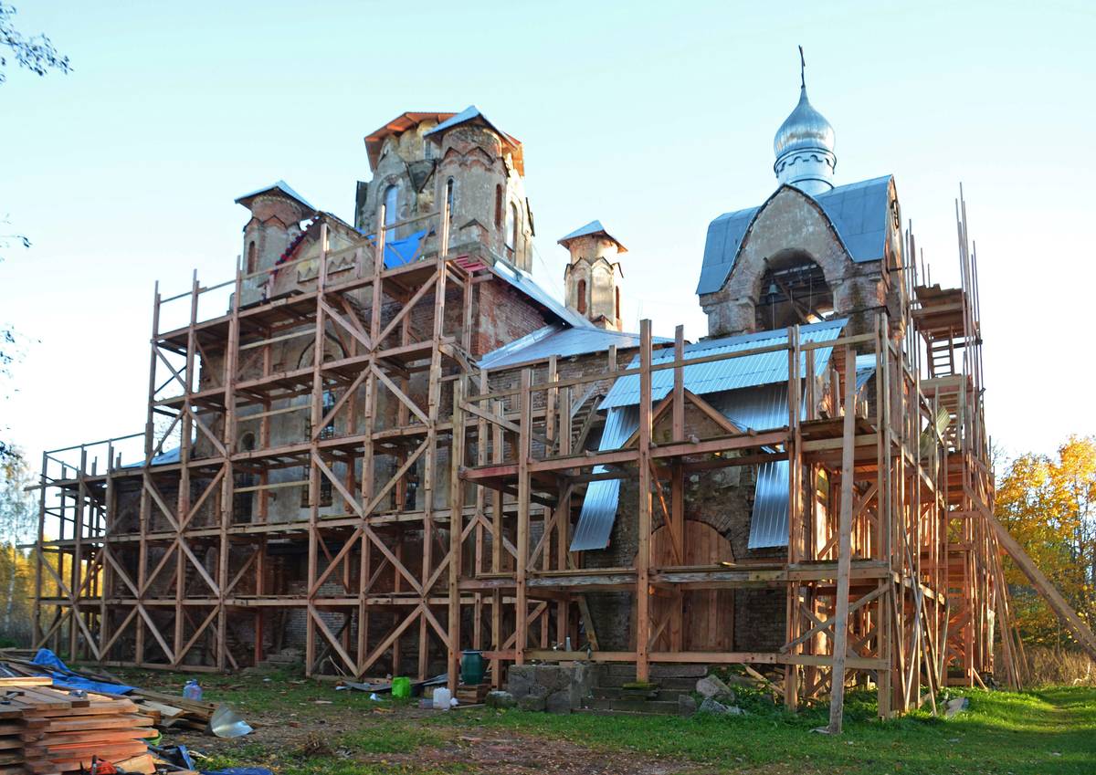 Церковь Космы и Дамиана, Гвоздно (Наумовщина) (Гдовский район, Псковская область). документальные фотографии