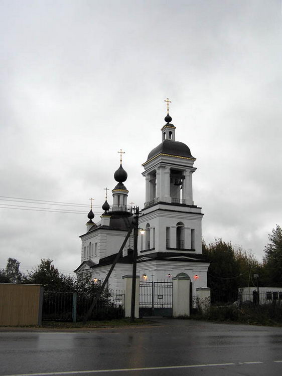 Григорьевское. Церковь Рождества Пресвятой Богородицы. общий вид в ландшафте