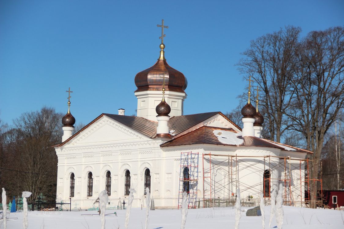Хопылёво. Церковь Александра Невского. фасады, Вид с юго-востока