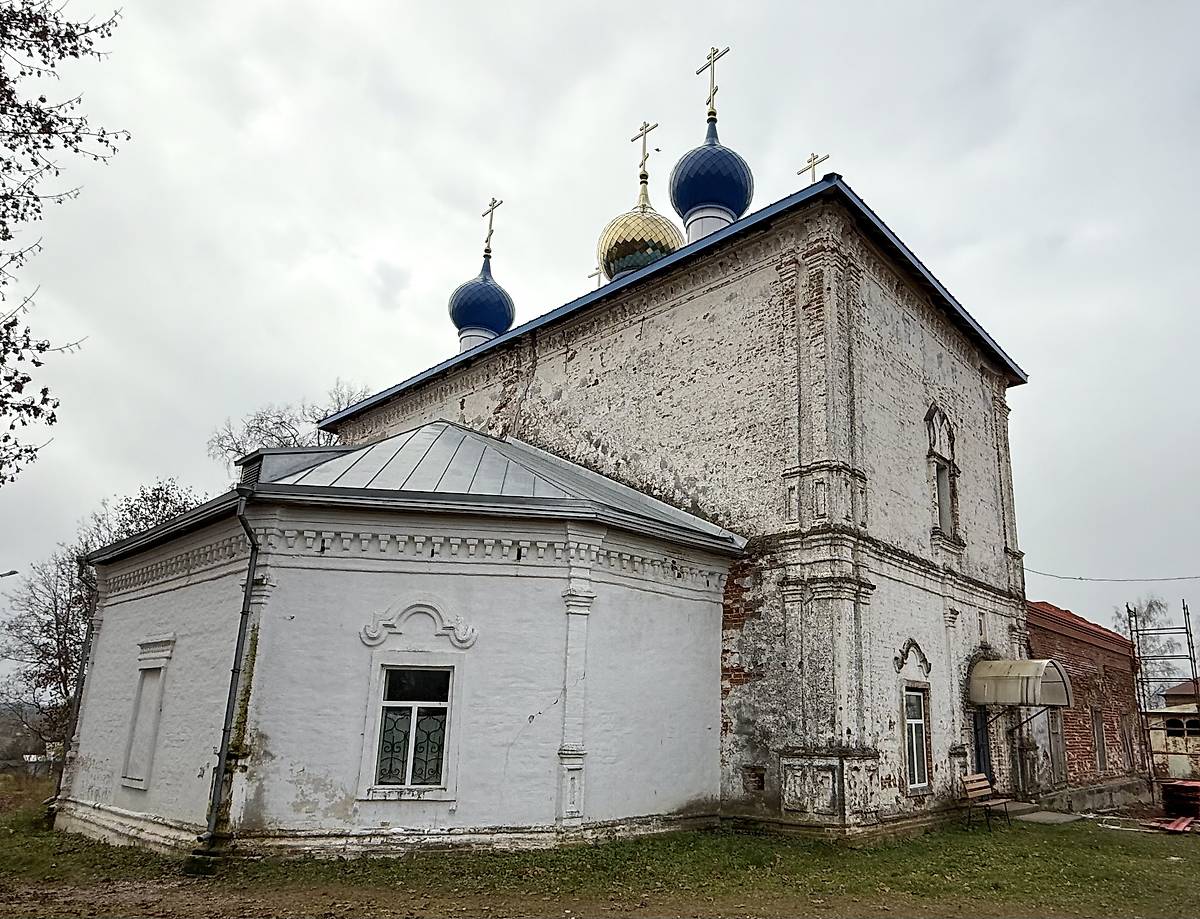 Вид с северо-востока, фасады. Церковь Рождества Пресвятой Богородицы, Чуровское (Шекснинский район, Вологодская область)