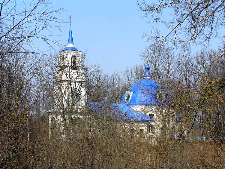 Добрывичи. Церковь Тихвинской иконы Божией Матери. фасады