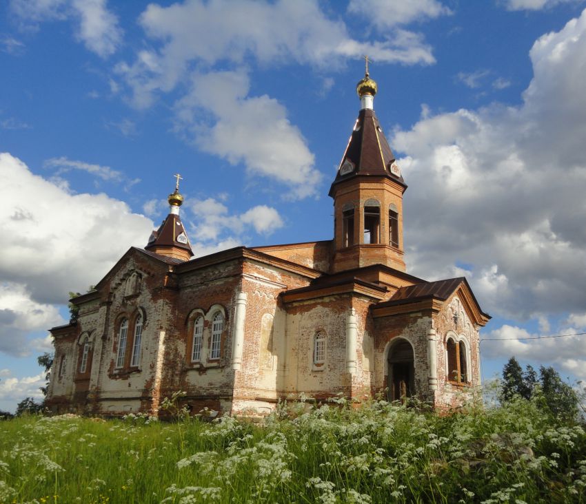 Кончезеро. Церковь Троицы Живоначальной. общий вид в ландшафте, Общий вид с северо-запада