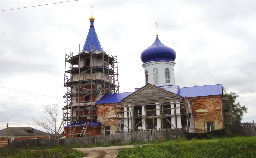 Церковь Казанской иконы Божией Матери, Круглые Паны (Дивеевский район, Нижегородская область). документальные фотографии