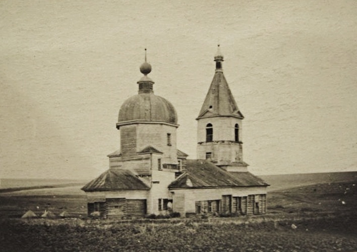 Церковь Благовещения Пресвятой Богородицы, Смирново (Дивеевский район, Нижегородская область). архивная фотография, Фото 1947 г. ( Целиков А.). ГКМФ. ГНИМА им Щусева