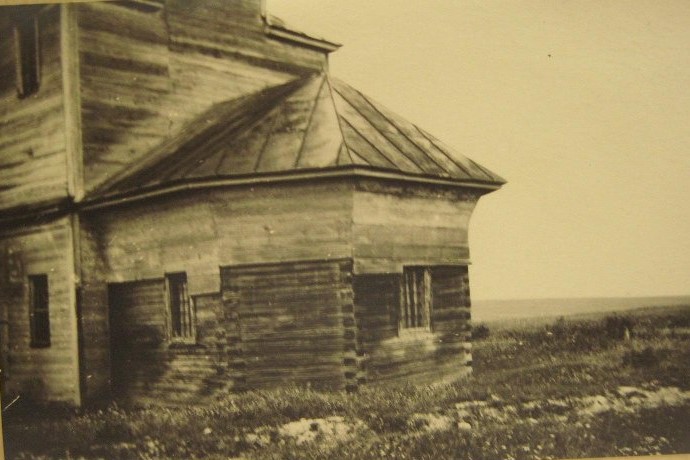Церковь Благовещения Пресвятой Богородицы, Смирново (Дивеевский район, Нижегородская область). архивная фотография,  Апсида. Фото Целикова А. 1947 г. из коллекции ГНИМА. (ГК №33612334)