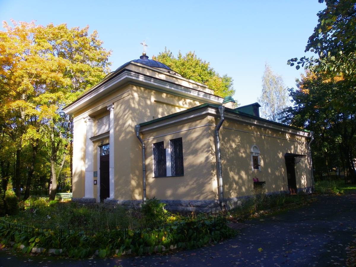 фасады. Церковь Ольги равноапостольной при Дорожной клинической больнице, Калининский район (Санкт-Петербург, г. Санкт-Петербург)