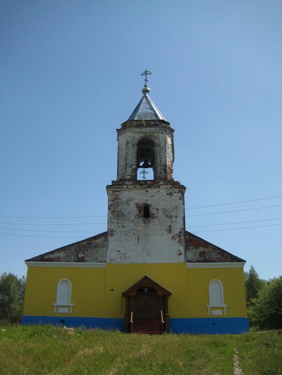Атемасово. Церковь Николая Чудотворца. фасады, Вид с запада