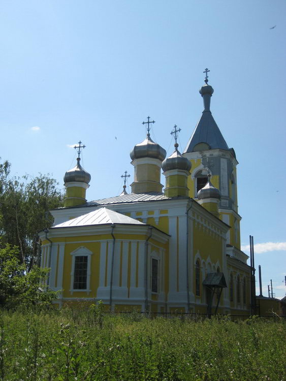 Надежино. Церковь Владимира равноапостольного. общий вид в ландшафте, Вид с востока