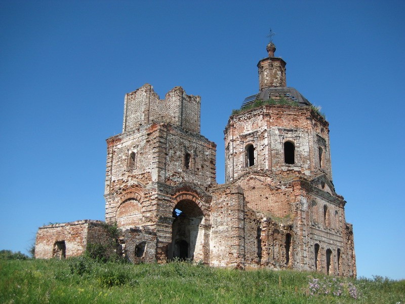 Церковь Николая Чудотворца, Юсупово (Ардатовский район, Нижегородская область). фасады, Вид с юго-запада