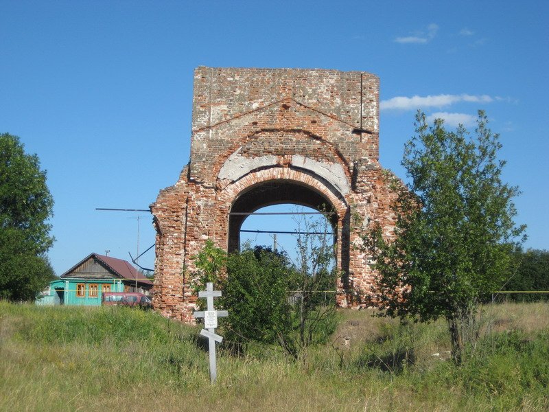 Кологреево. Церковь Успения Пресвятой Богородицы. фасады, Вид с запада