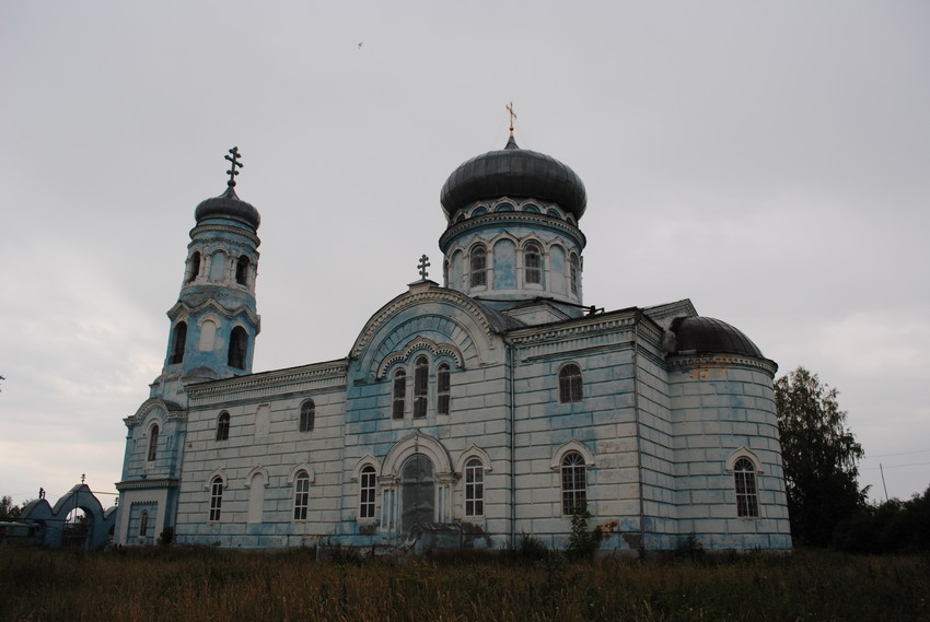 Байково. Церковь Троицы Живоначальной. фасады, Вид с юга