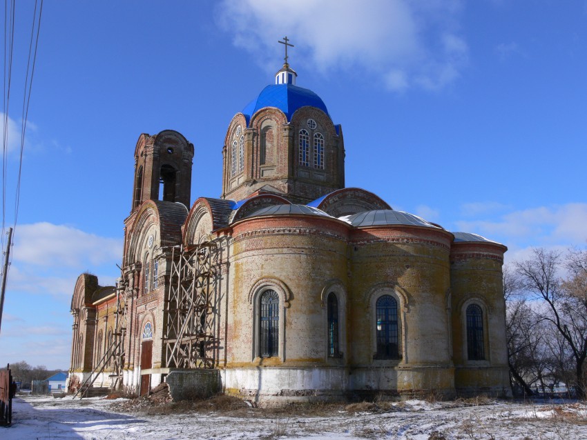 Верхний Телелюй. Церковь Покрова Пресвятой Богородицы. фасады