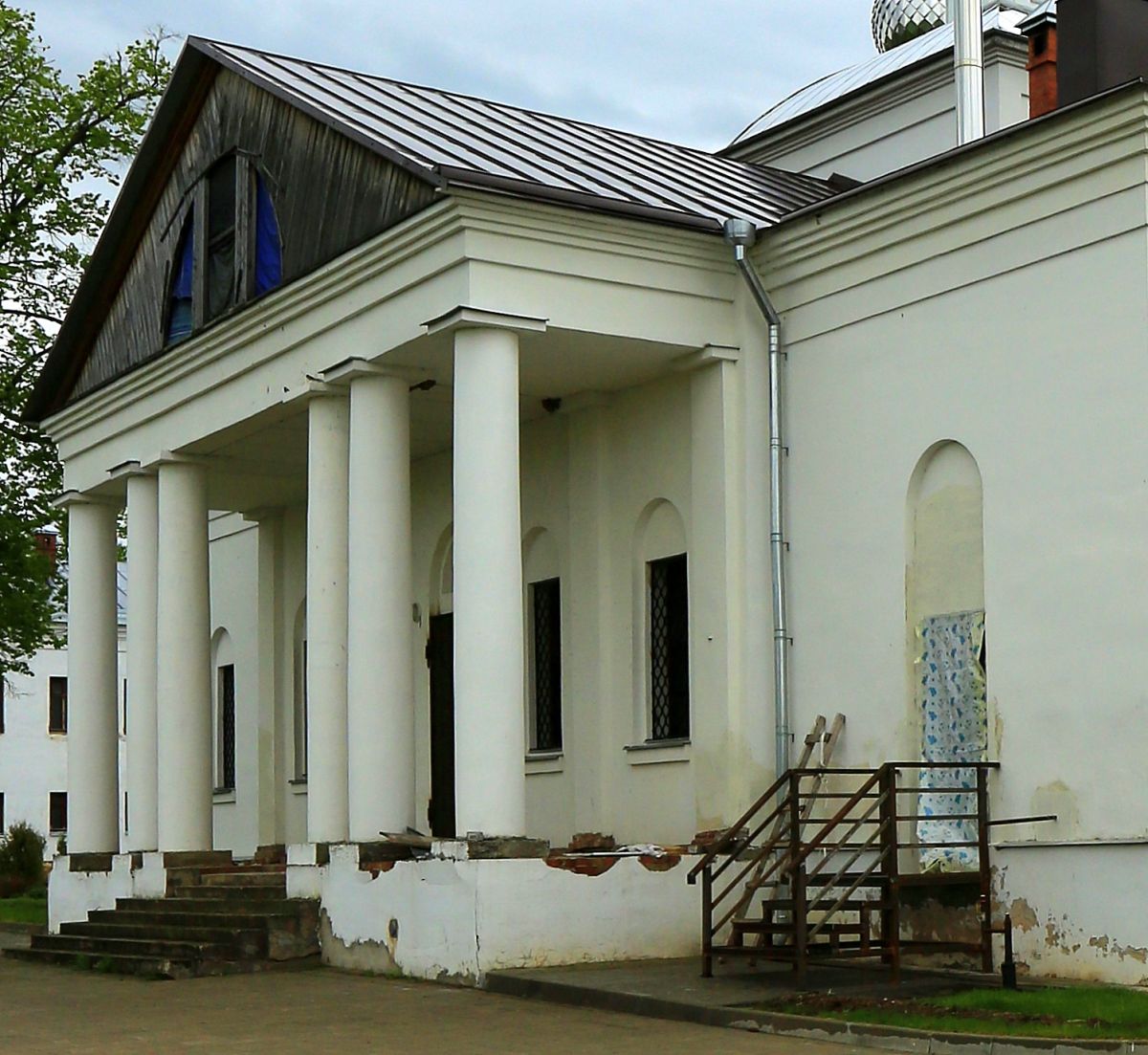 Монастырь Креста Господня. Церковь Покрова Пресвятой Богородицы, Погост-Крест (Ильинский район, Ивановская область). архитектурные детали