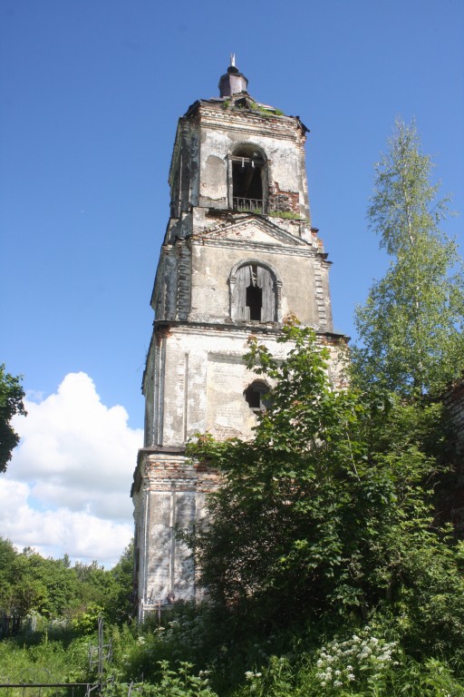 Мицино (Медведево). Церковь Богоявления Господня. фасады
