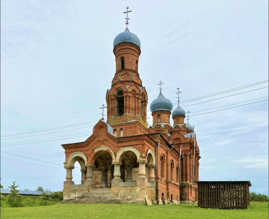 Церковь Владимира равноапостольного, Михайлов Погост (Локнянский район, Псковская область). фасады, Вид с юго-запада