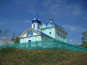 Воровского им., совхоз. Церковь Спаса Преображения бывшего Пророко-Ильинского Мензелинского женского монастыря