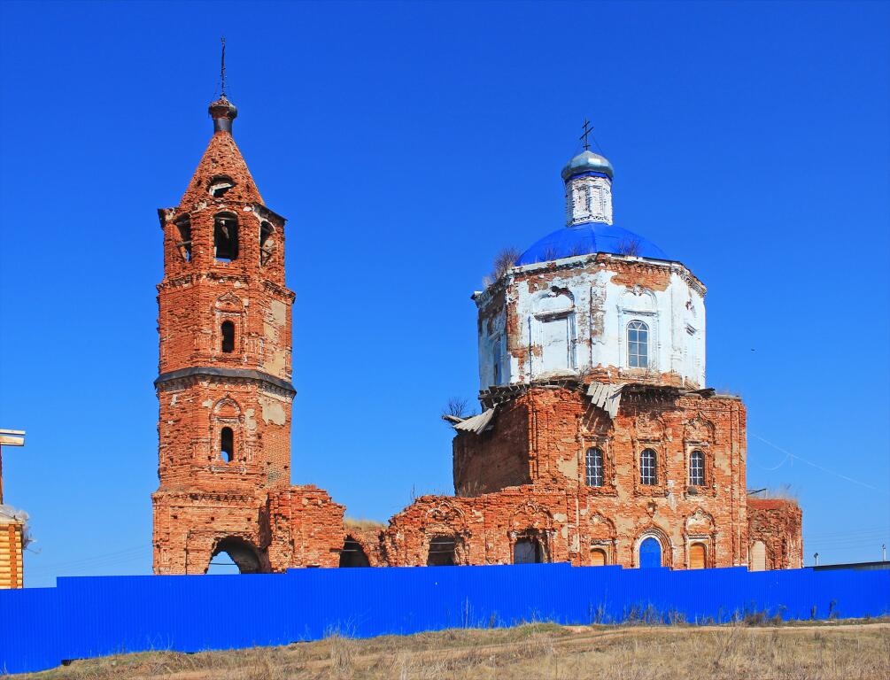 Церковь Михаила Архангела, Красная Горка (Мамадышский район, Республика Татарстан). фасады, Вид с юга