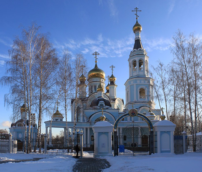 Собор Покрова Пресвятой Богородицы и Татианы Римской, Чебоксары (Чебоксары, город, Республика Чувашия). общий вид в ландшафте