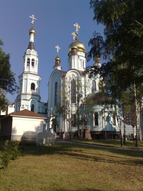 Чебоксары. Собор Покрова Пресвятой Богородицы и Татианы Римской. общий вид в ландшафте