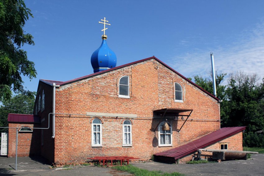 Николаевская. Церковь Николая Чудотворца. общий вид в ландшафте