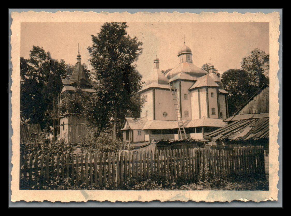 Фото 1941 г. с аукциона e-bay.de, архивная фотография. Церковь Троицы Живоначальной, Степань (Сарненский район, Украина, Ровненская область)
