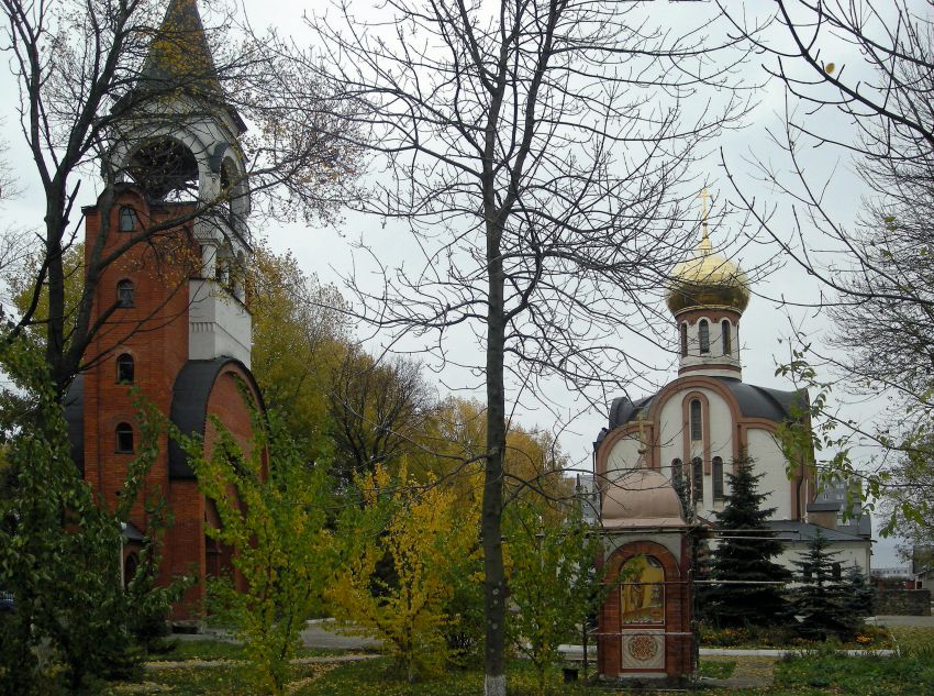 Церковь Успения Пресвятой Богородицы, Курчатов (Курчатовский район, Курская область). общий вид в ландшафте