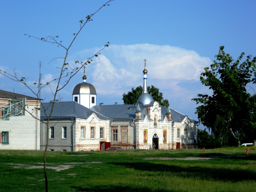 Никольский Белогорский монастырь, Горналь (Суджанский район, Курская область). общий вид в ландшафте