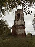 Колокольня церкви Положения честного пояса Богородицы, Богородское, Вологодский район, Вологодская область