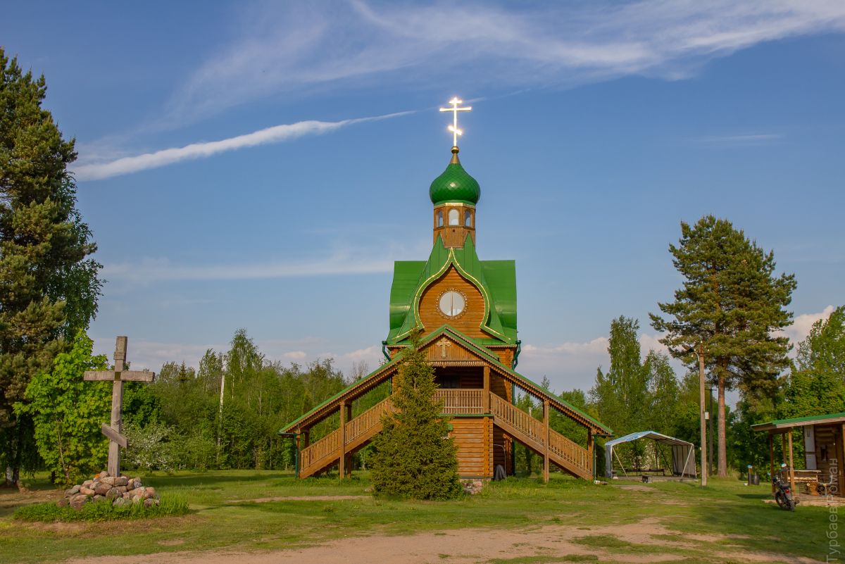 Самушкино (Вороновский погост). Церковь Сретения Господня. фасады, Вид с запада