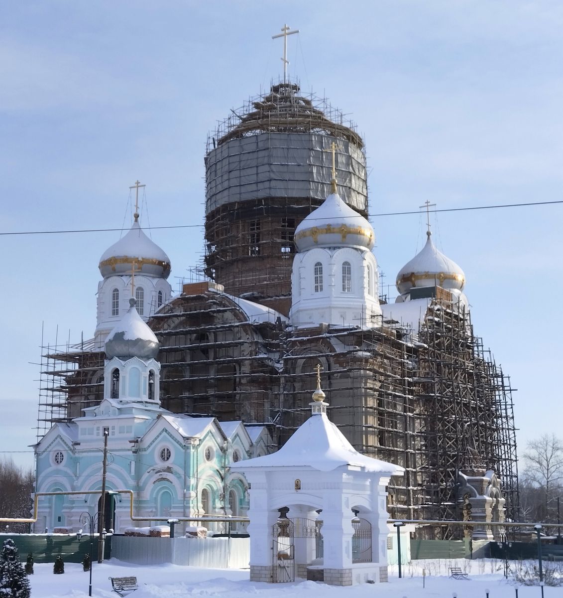 документальные фотографии. Выксунский Иверский монастырь. Собор Троицы Живоначальной, Выкса (Выкса, ГО, Нижегородская область)