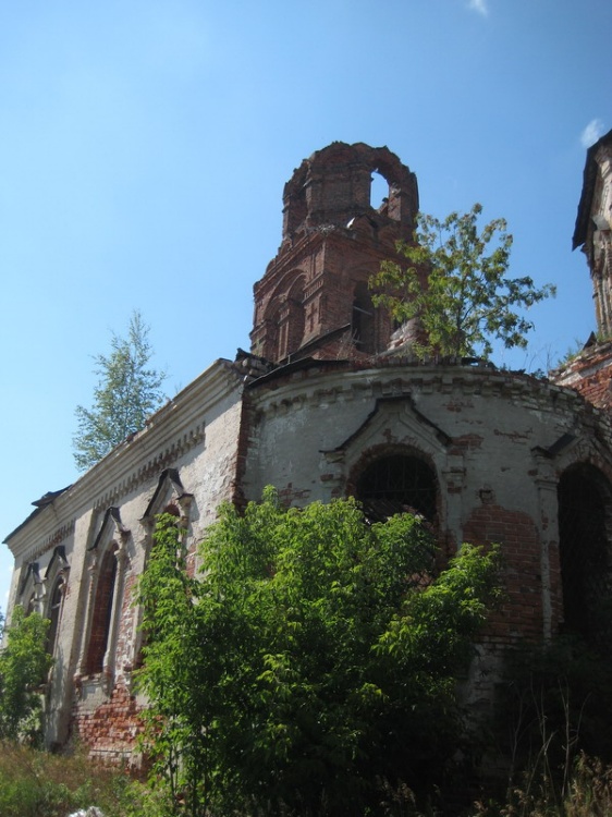 Церковь Троицы Живоначальной, Леметь (Ардатовский район, Нижегородская область). фасады, Южный придел и колокольня