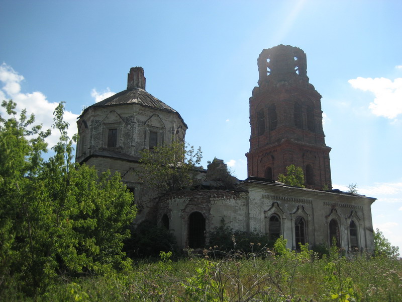 Леметь. Церковь Троицы Живоначальной. фасады, Вид с северо-востока