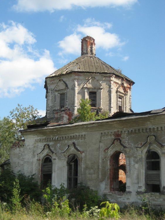 Церковь Троицы Живоначальной, Леметь (Ардатовский район, Нижегородская область). фасады, Основной объём с севера