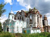 Выкса. Выксунский Иверский монастырь. Собор Троицы Живоначальной