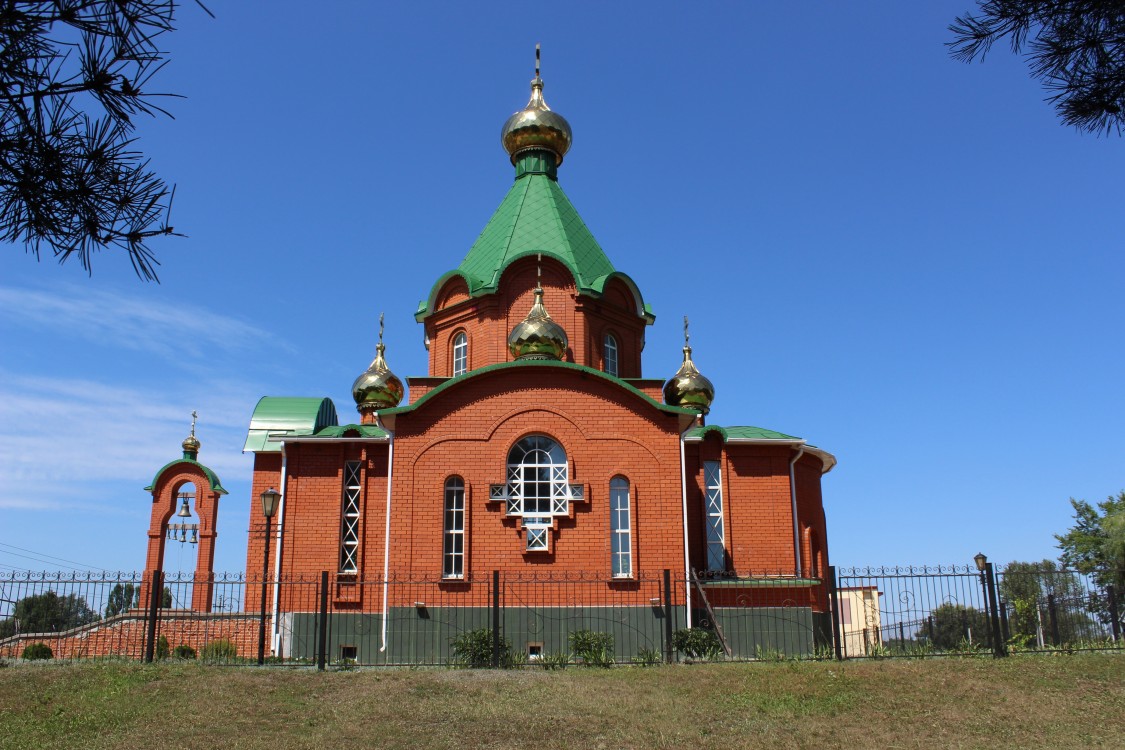 Кустовое. Церковь Покрова Пресвятой Богородицы. фасады