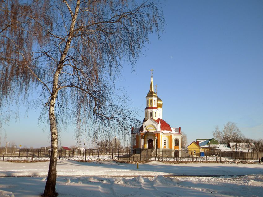 Церковь Спаса Нерукотворного Образа, Головчино (Грайворонский район, Белгородская область). общий вид в ландшафте