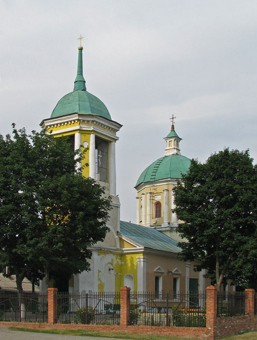 Церковь Преображения Господня, Головчино (Грайворонский район, Белгородская область). общий вид в ландшафте