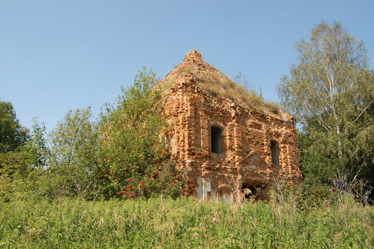 Церковь Преображения Господня, Спасское, урочище (Корсаковский район, Орловская область). фасады