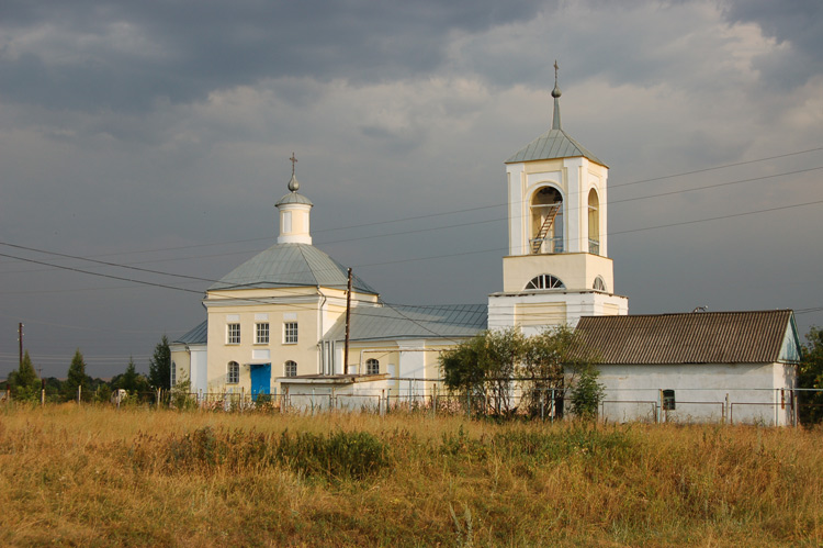 Церковь Николая Чудотворца, Мечнянка (Ефремов, город, Тульская область). общий вид в ландшафте