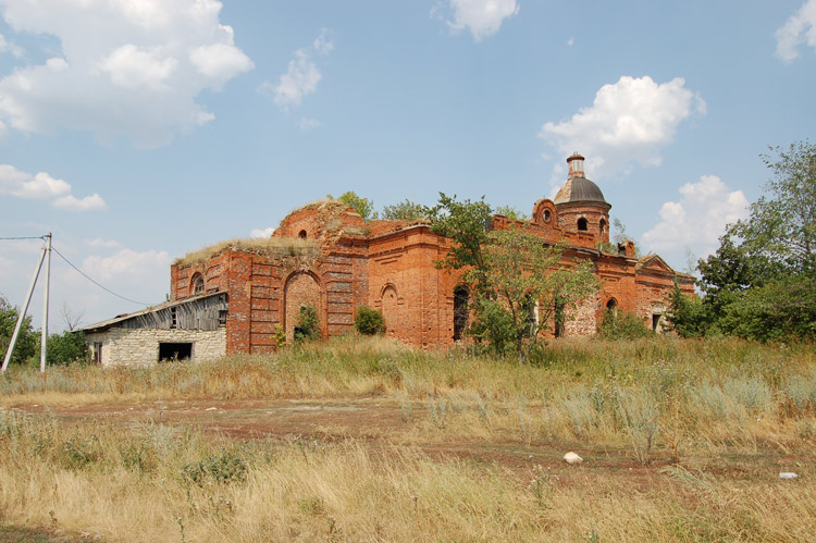 Ступино. Церковь Михаила Архангела. общий вид в ландшафте
