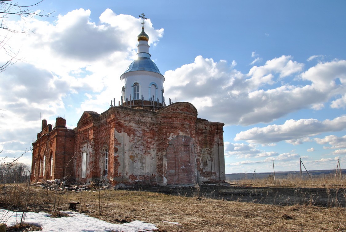 Ступино. Церковь Михаила Архангела. фасады, Вид с юго-востока. Восстановленная апсида.