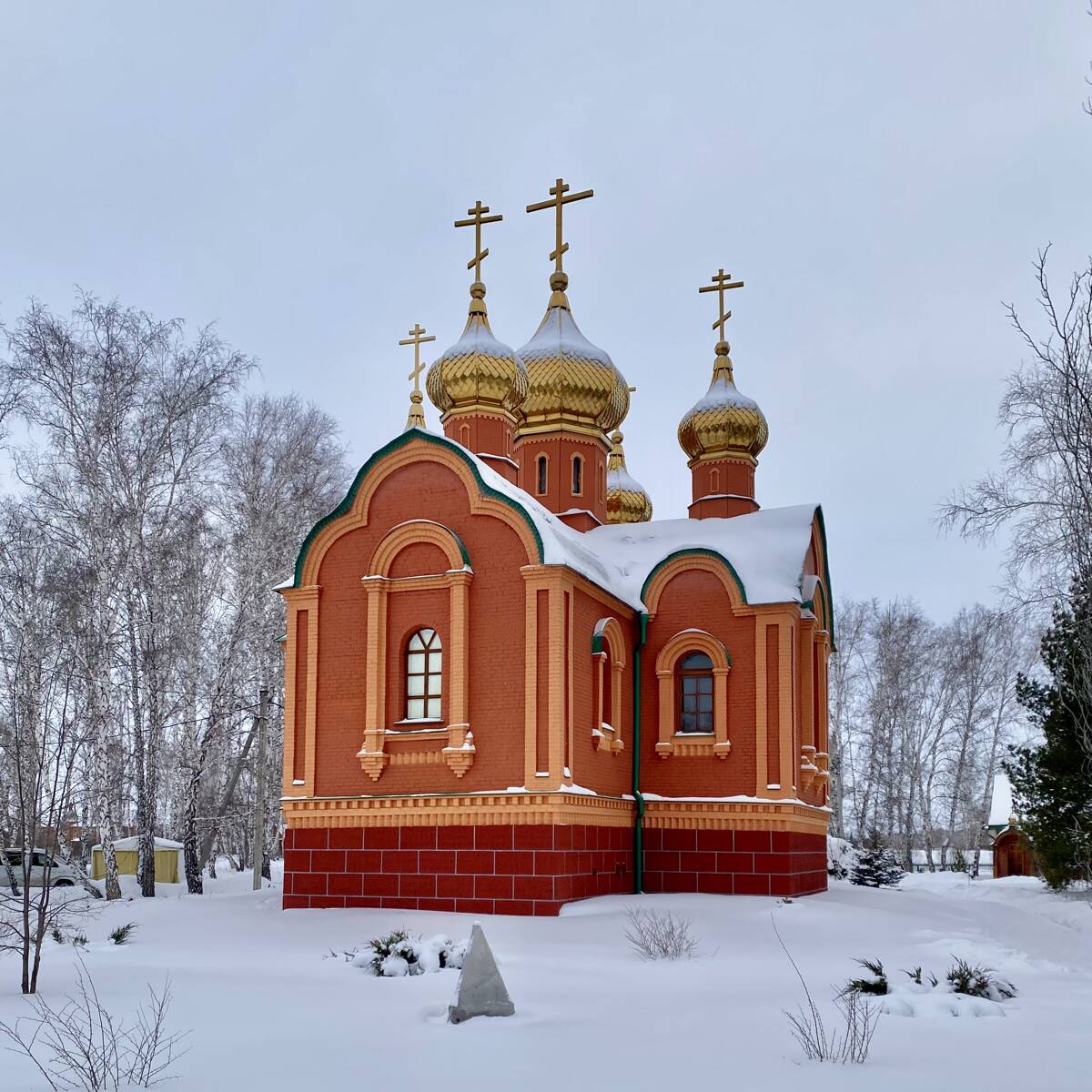 Ачаирский монастырь. Церковь Димитрия Солунского, Набережный (Омский район, Омская область). фасады, Вид с СВ