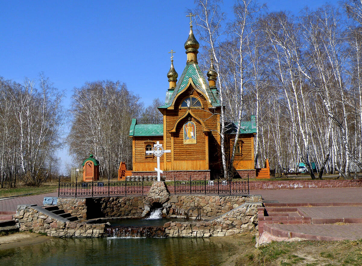 Ачаирский монастырь. Церковь Иоанна Предтечи, Набережный (Омский район, Омская область). фасады