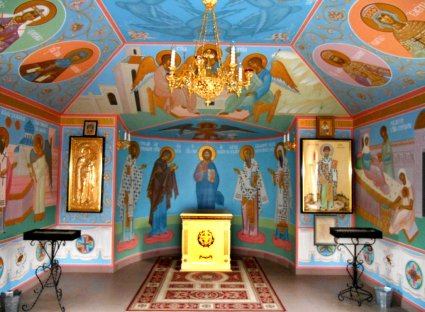 Церковь Успения Пресвятой Богородицы, Ессентукская (Предгорный район, Ставропольский край). интерьер и убранство