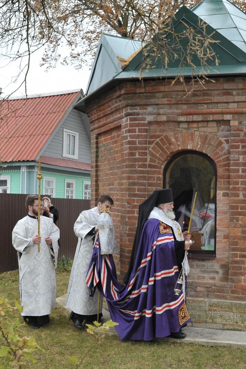 Часовня Василия Великого, Чернавино (Волховский район, Ленинградская область). документальные фотографии, Освящение часовни.
