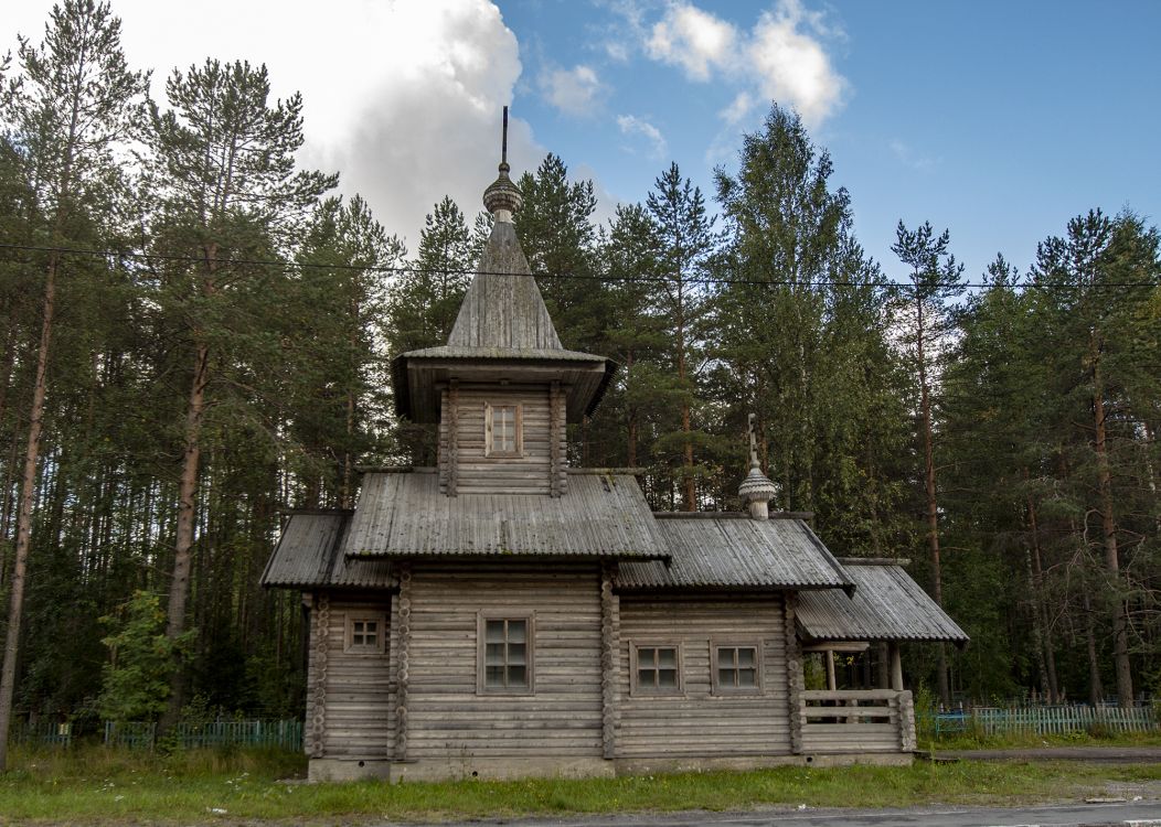 Медвежьегорск. Часовня Успения Пресвятой Богородицы. фасады