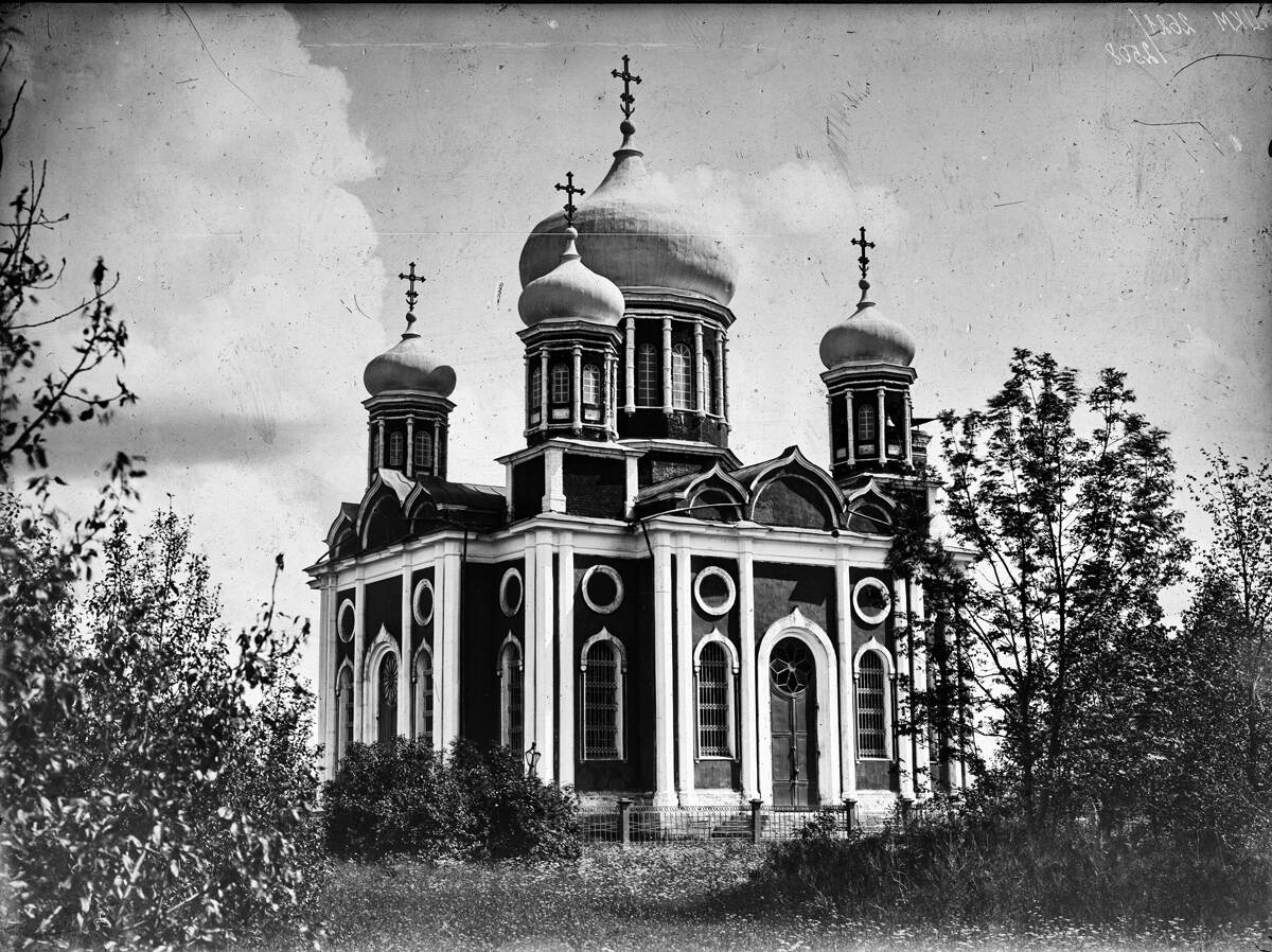 Церковь Преображения Господня, Преображенское (Южский район, Ивановская область). архивная фотография, Снимок конца XIX - начала ХХ века из фонда 