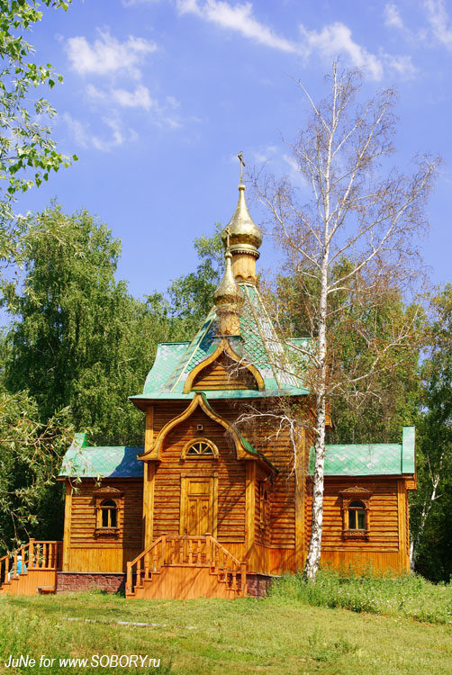 Ачаирский монастырь. Церковь Иоанна Предтечи, Набережный (Омский район, Омская область). фасады, Южный фасад