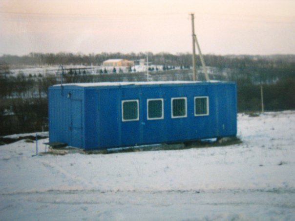 Церковь Благовещения Пресвятой Богородицы, Ясная Поляна (Предгорный район, Ставропольский край). дополнительная информация, Временный храм в железном вагончике.