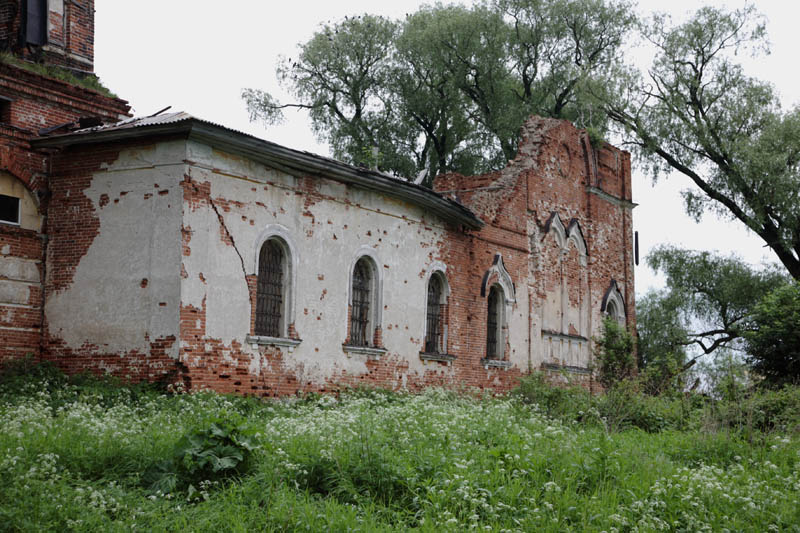 Воздвиженское. Церковь Воздвижения Креста Господня. фасады